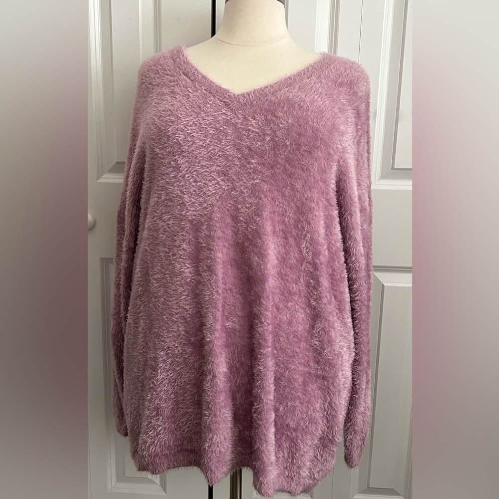 TORRID Fuzzy Lilac Sweater
